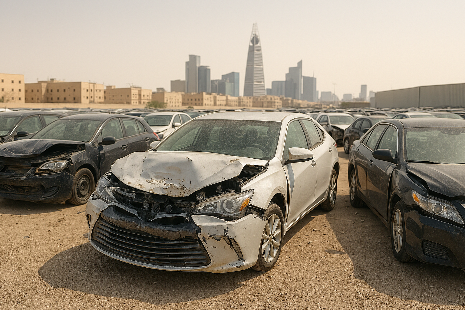 خطوة 3: عرض سعر السيارة المصدومة